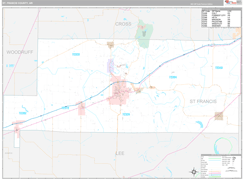 St. Francis County, AR Digital Map Premium Style